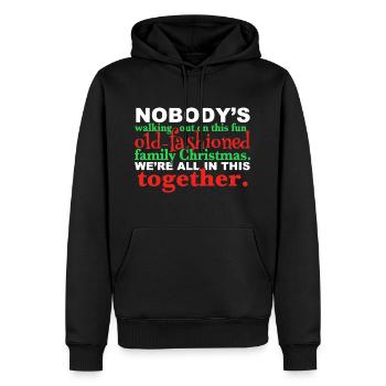 Merry Christmas - Men’s Premium Organic Hoodie - black - Front - Nico (187cm)