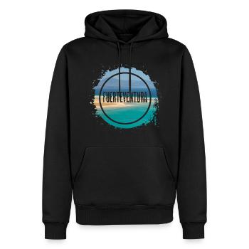Fuerteventura Sommer Sonne Strand Meer Palmen - Männer Premium Bio Hoodie - Schwarz - Vorne - Nico (187cm)
