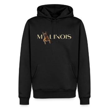 Belgian Shepherd inscription - Men’s Premium Organic Hoodie - black - Front - Nico (187cm)
