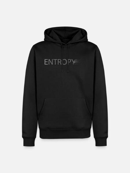 entropy - Men’s Premium Organic Hoodie - black