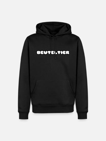 Beuteltier - Männer Premium Bio Hoodie - Schwarz