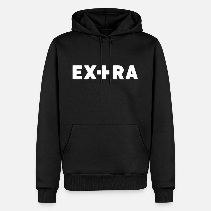 Extra - Männer Premium Bio Hoodie - Schwarz
