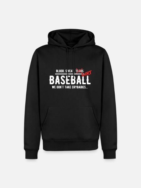 No Cry In Baseball - Men’s Premium Organic Hoodie - black