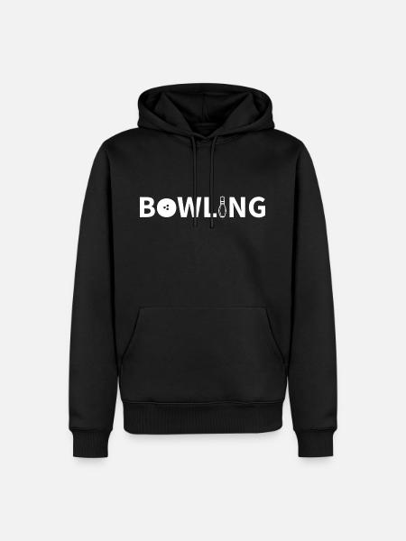 Bowling - Sweat à capuche Premium bio Homme - noir
