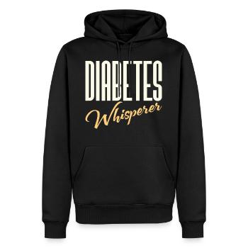 Diabetes Whisperer - Lustiger Endokrinologe - Männer Premium Bio Hoodie - Schwarz - Vorne - Nico (187cm)