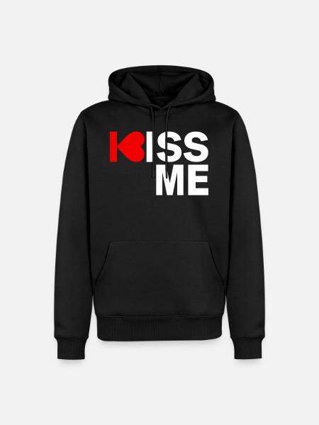 Kiss me - Men’s Premium Organic Hoodie - black