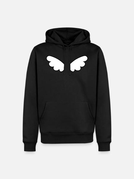 Angel wings - ailes d'anges - Men’s Premium Organic Hoodie - black