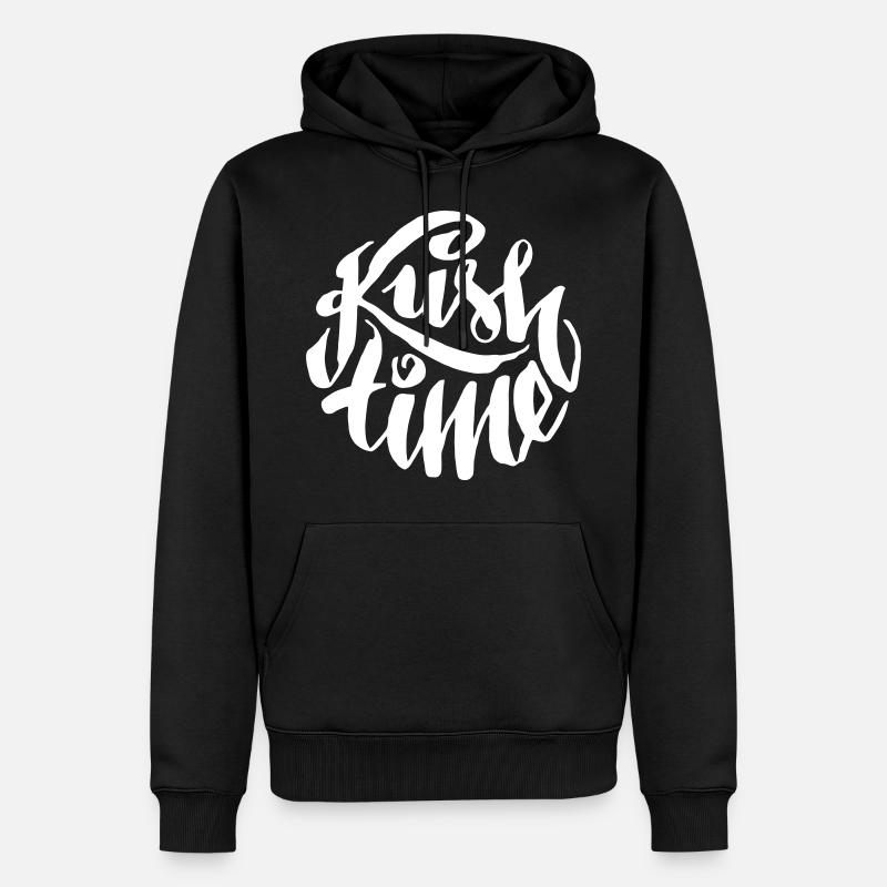 Kush time - Männer Premium Bio Hoodie - Schwarz