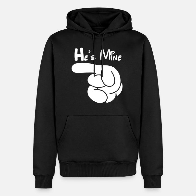 Il est énonciations drôles mes - Sweat à capuche Premium bio Homme - noir