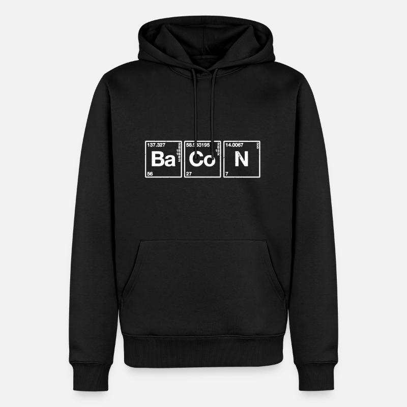 bacon - Sweat à capuche Premium bio Homme - noir