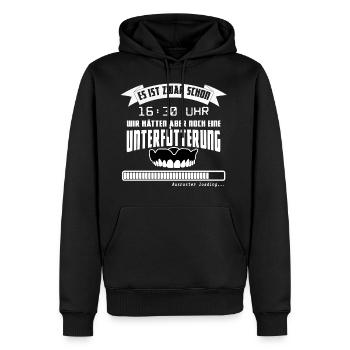Zahntechniker Unterfütterung Ausraster - Männer Premium Bio Hoodie - Schwarz - Vorne - Nico (187cm)