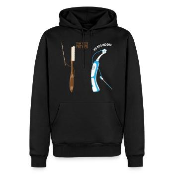 Ich bin dein Vater - Männer Premium Bio Hoodie - Schwarz - Vorne - Nico (187cm)