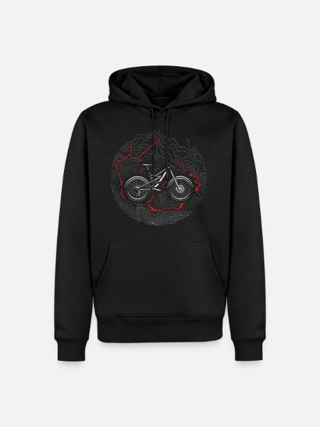 MTB 01 - Männer Premium Bio Hoodie - Schwarz