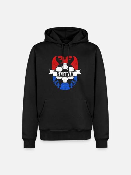 Serbia - Men’s Premium Organic Hoodie - black