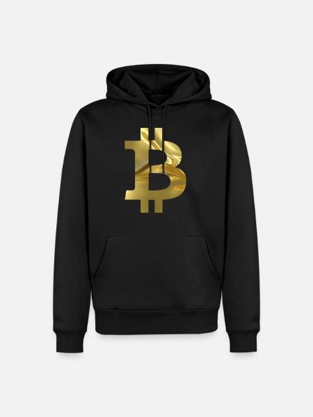 Bitcoin - Sweat à capuche Premium bio Homme - noir
