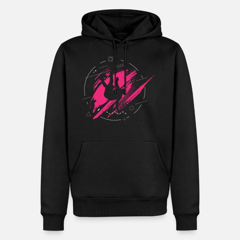 Breakdance Geschenk Pink Mädchen - Männer Premium Bio Hoodie - Schwarz