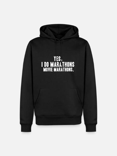 Film Marathon - Men’s Premium Organic Hoodie - black