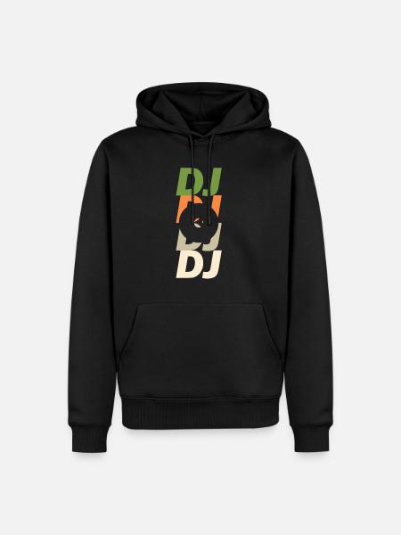 Disco DJ - Men’s Premium Organic Hoodie - black