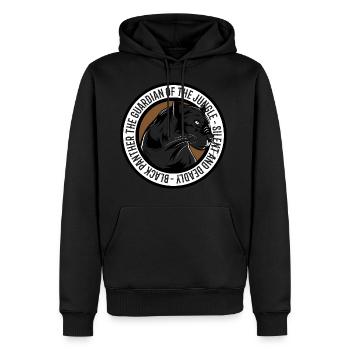 Wildtiere schwarze Panther Geschenkidee - Männer Premium Bio Hoodie - Schwarz - Vorne - Nico (187cm)