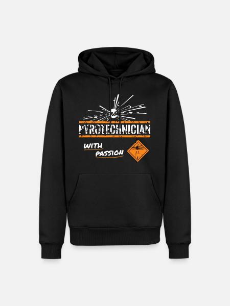 Pyrotechnicien passionné - Sweat à capuche Premium bio Homme - noir