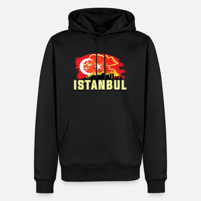 Istanbul - Sweat à capuche Premium bio Homme - noir