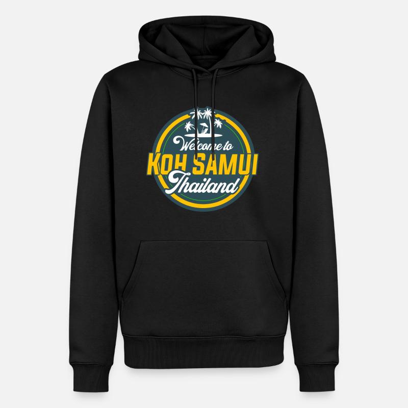 Koh Samui - Männer Premium Bio Hoodie - Schwarz