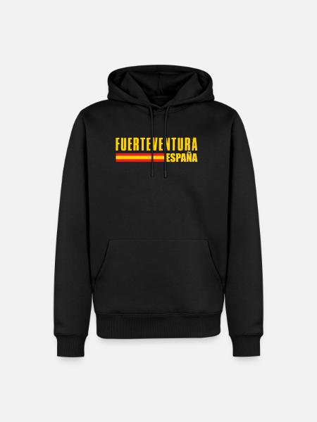 Fuerteventura - Männer Premium Bio Hoodie - Schwarz
