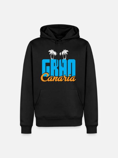 Gran Canaria - Men’s Premium Organic Hoodie - black