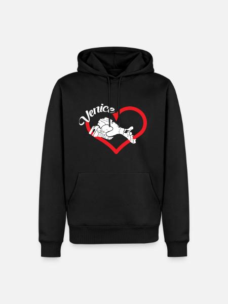 Venice - Men’s Premium Organic Hoodie - black