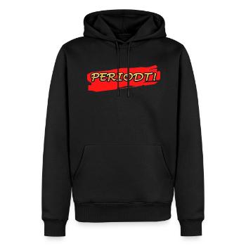 PÉRIODIE - Sweat à capuche Premium bio Homme - noir - Devant - Nico (187cm)
