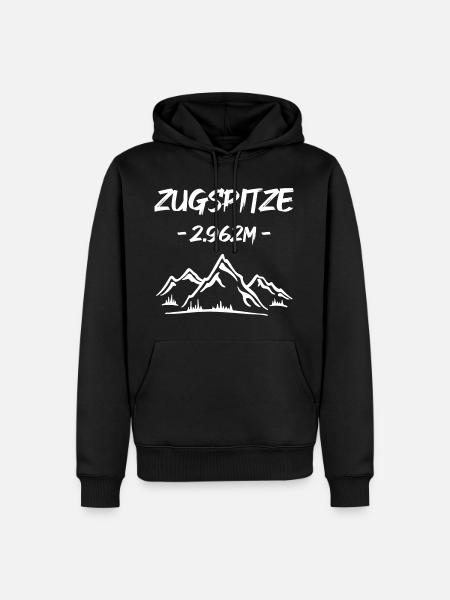 Zugspitze - 2.962m - - Männer Premium Bio Hoodie - Schwarz