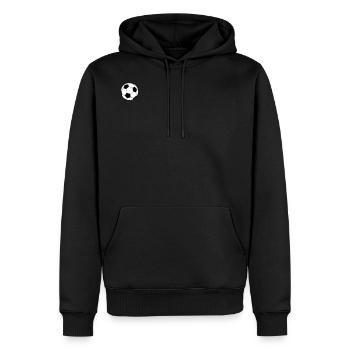 Football - Sweat à capuche Premium bio Homme - noir - Devant - Nico (187cm)