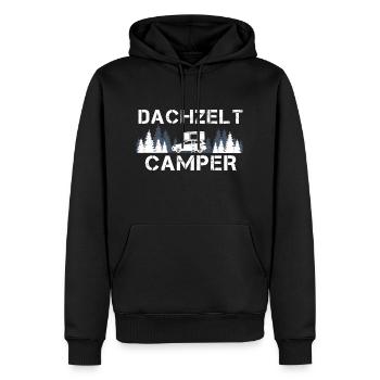 Dachzelt Camper Naturliebhaber Geschenk - Männer Premium Bio Hoodie - Schwarz - Vorne - Nico (187cm)