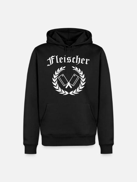 Fleischer Metzger Schlachthof - Männer Premium Bio Hoodie - Schwarz