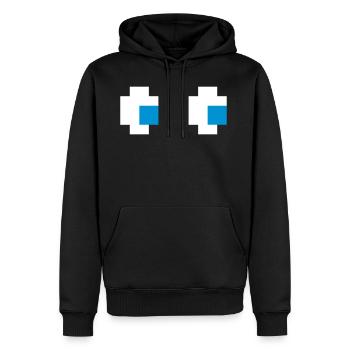 Ghost Eyes Geist Augen Comic Computerspiel Konsole - Männer Premium Bio Hoodie - Schwarz - Vorne - Nico (187cm)