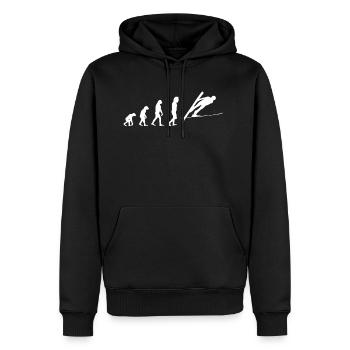 Skispringer Skispringen Geschenk skispringen - Männer Premium Bio Hoodie - Schwarz - Vorne - Nico (187cm)