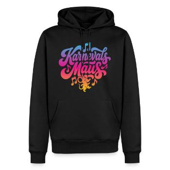 Costume de fête de carnaval Souris Carnaval - Sweat à capuche Premium bio Homme - noir - Devant - Nico (187cm)