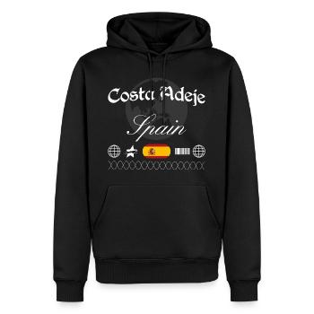 Costa Adeje Spanien Streetwear Reise Souvenir - Männer Premium Bio Hoodie - Schwarz - Vorne - Nico (187cm)