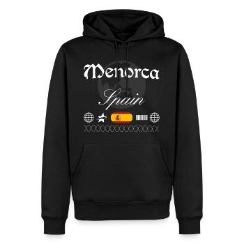 Menorca Spanien Streetwear Reise Souvenir - Männer Premium Bio Hoodie - Schwarz - Vorne - Nico (187cm)