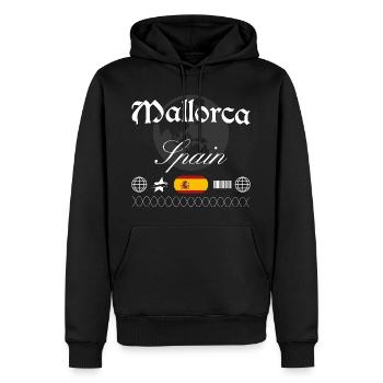 Mallorca Spanien Streetwear Reise Souvenir - Männer Premium Bio Hoodie - Schwarz - Vorne - Nico (187cm)