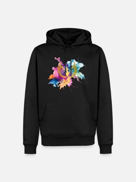 Phönix - Männer Premium Bio Hoodie - Schwarz