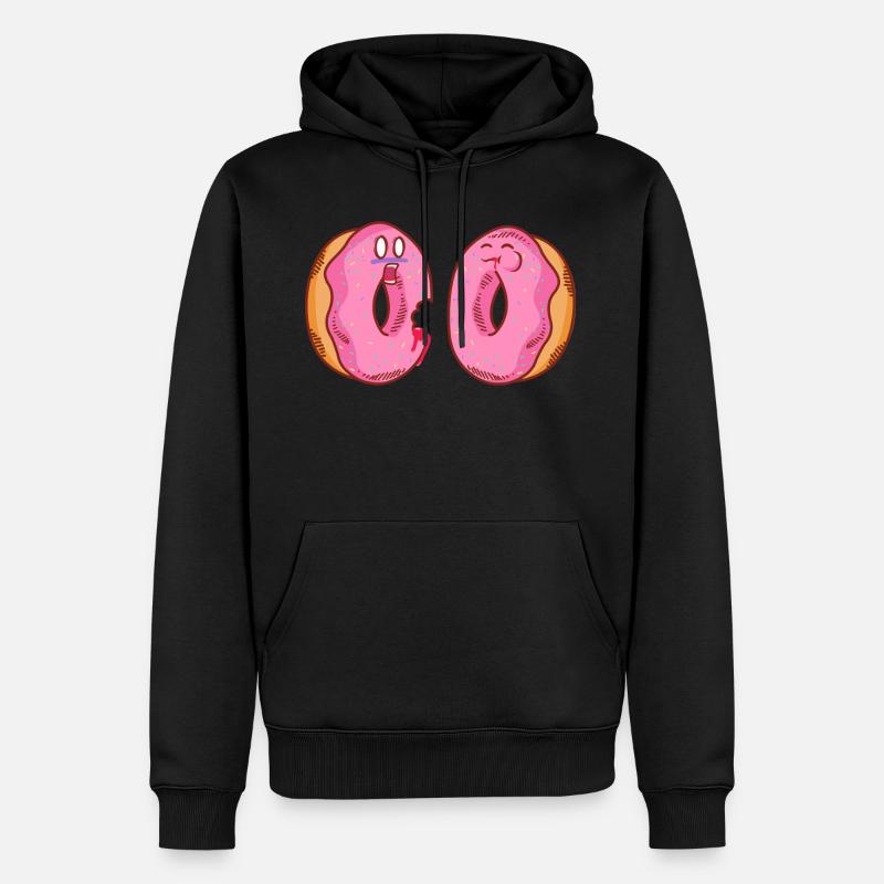 CANNIBAL DONUT !!! - Sweat à capuche Premium bio Homme - noir