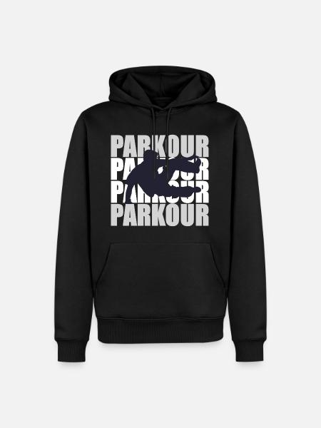 Parkour - Men’s Premium Organic Hoodie - black