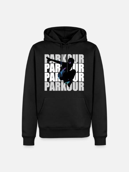Parkour - Men’s Premium Organic Hoodie - black