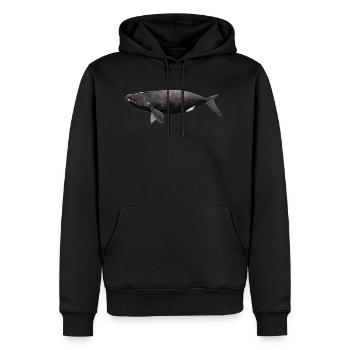 Right Whale - Balaena glacialis - right whale - Men’s Premium Organic Hoodie - black - Front - Nico (187cm)