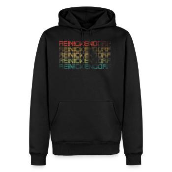 Berlin Reinickendorf - Used Look - Sweat à capuche Premium bio Homme - noir - Devant - Nico (187cm)
