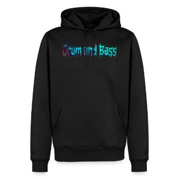Drum And Bass For The Drum And Bass Lovers - Men’s Premium Organic Hoodie - black - Front - Nico (187cm)