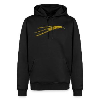getreide corn cereal wheat weizen veggie gemuese v - Sweat à capuche Premium bio Homme - noir - Devant - Nico (187cm)