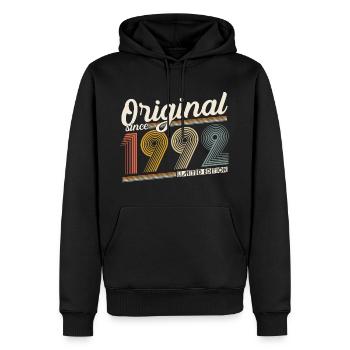 1992 Original Jahrgang Vintage Geburtstag Retro - Männer Premium Bio Hoodie - Schwarz - Vorne - Nico (187cm)