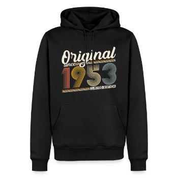 1953 Original Jahrgang Vintage Geburtstag Retro - Männer Premium Bio Hoodie - Schwarz - Vorne - Nico (187cm)